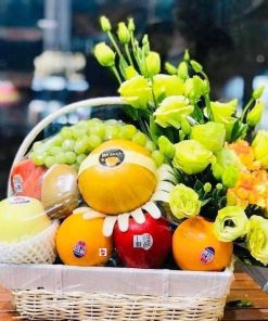 Giỏ hoa quả kính viếng lịch sự iOvi Net - GTCCB6
